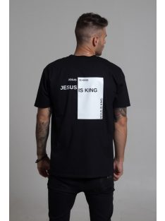 JESUS IS KING black unisex T-shirt