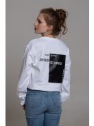 JESUS IS KING white unisex crewneck