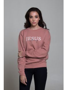 JESUS IS THE WAY dustypink unisex crewneck