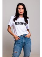 REDEEMED white unisex T-shirt