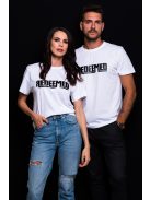 REDEEMED white unisex T-shirt 